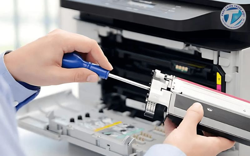 Kiểm tra mức mực của máy in